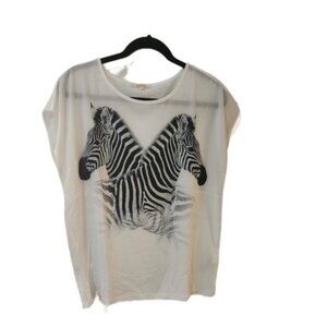 White Zebras T-shirt - Size Small